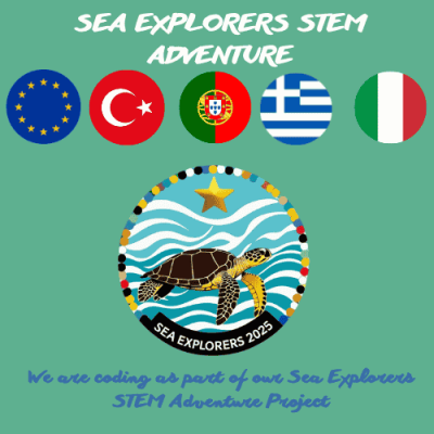 We are coding as part of our Sea Explorers STEM Adventure Project